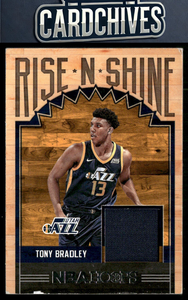 Tony Bradley 2017-18 Hoops #RS-TBR Rise N Shine Memorabilia MEM