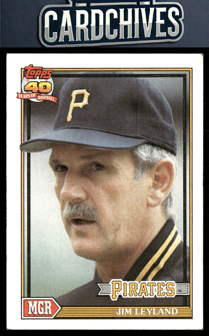 Jim Leyland 1991 Topps #381