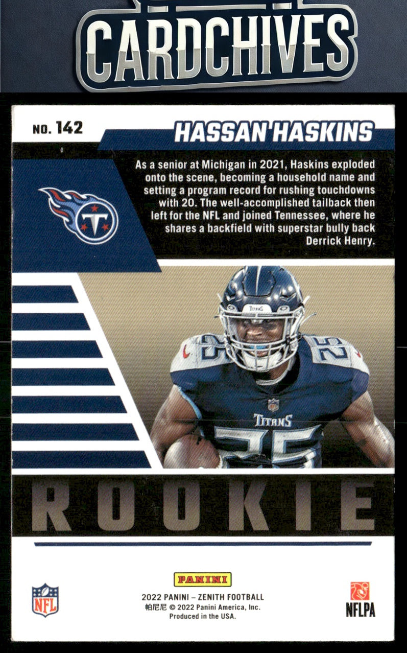 Hassan Haskins 2022 Zenith #142 Red Zone Rookie RC