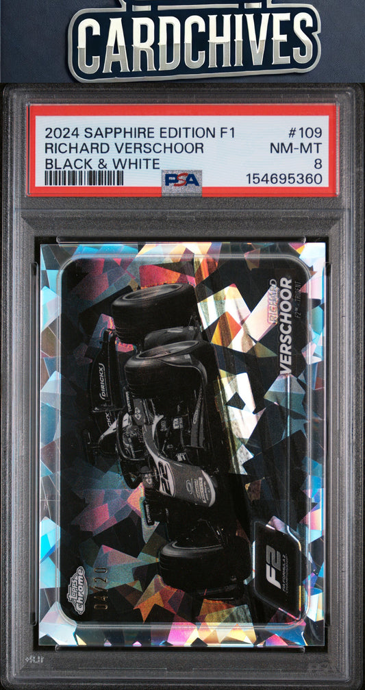 Richard Verschoor 2024 Chrm Saph Formula 1 #109 Black/White /20 PSA POP 1 🔥