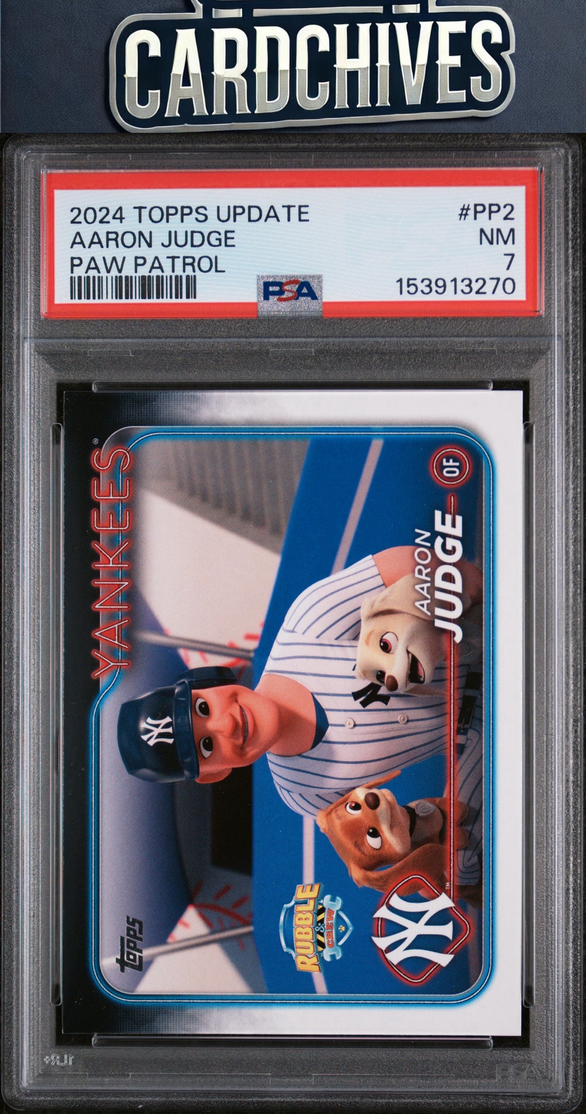 Aaron Judge 2024 Topps Update #PP-2 Paw Patrol Aaron Judge PSA NM