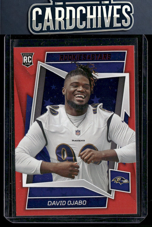 David Ojabo 2022 Panini Rookies & Stars #191 Red Rookie RC