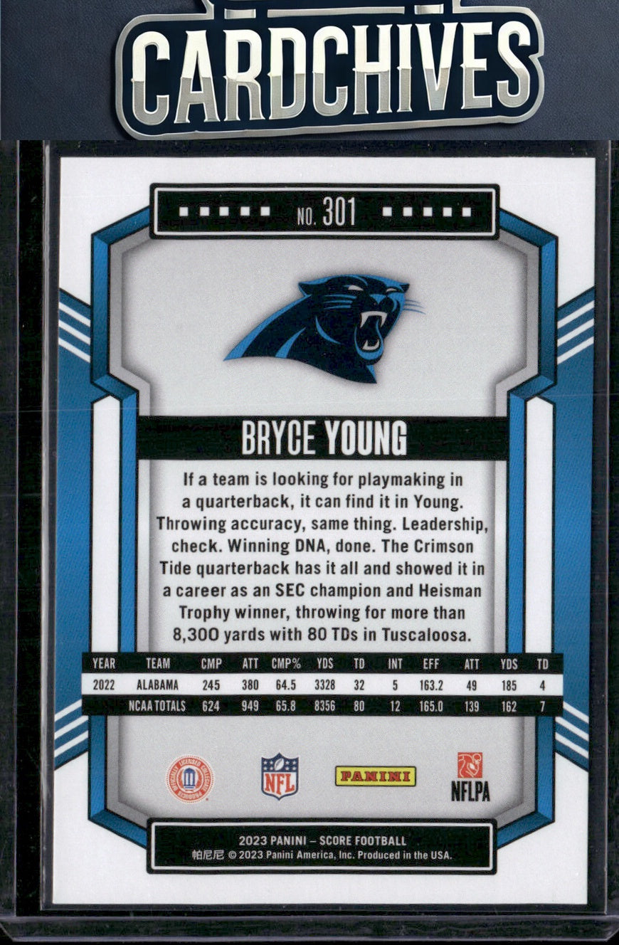 Bryce Young 2023 Score #301 Rookie RC