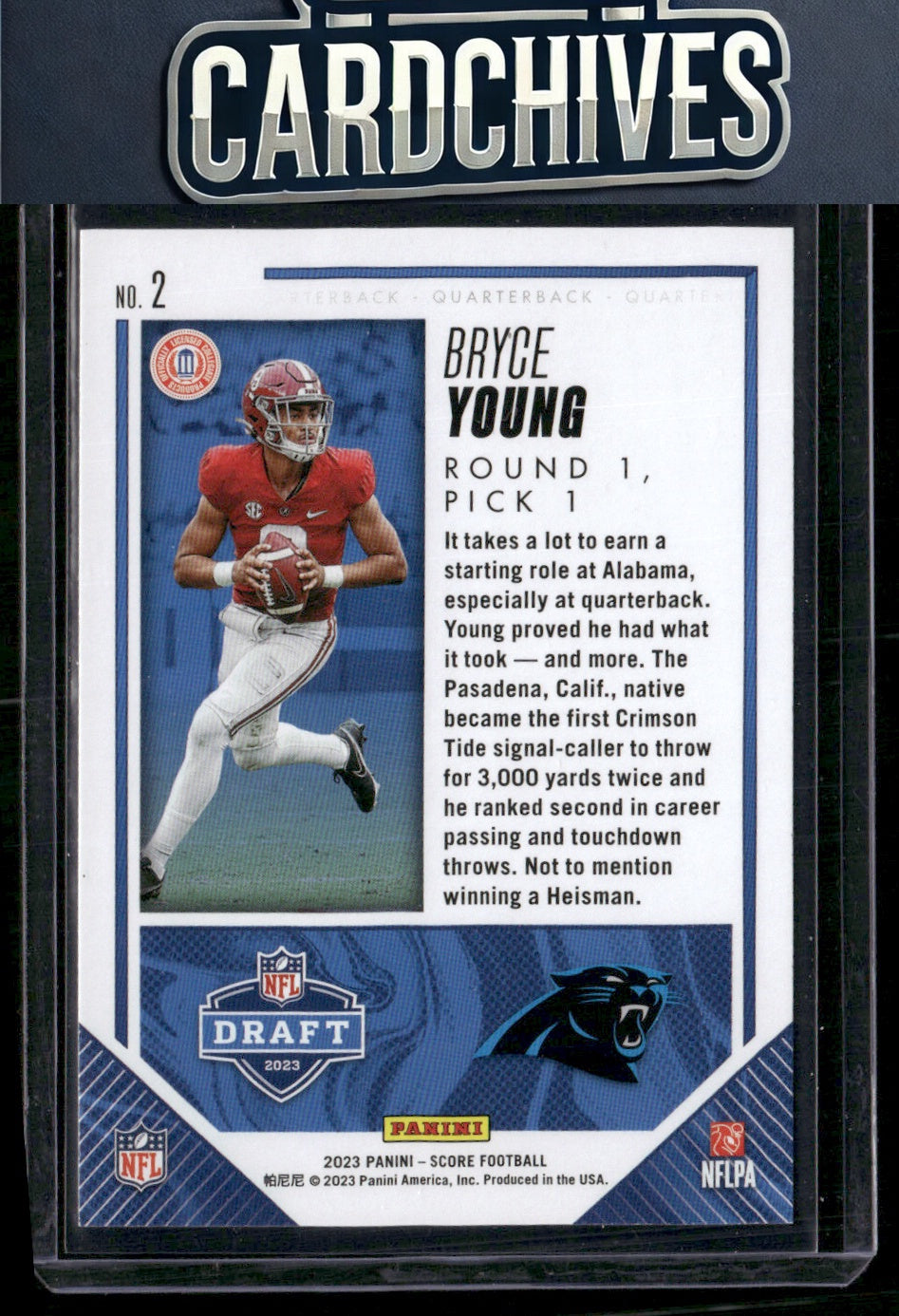 Bryce Young 2023 Score #2 NFL Draft