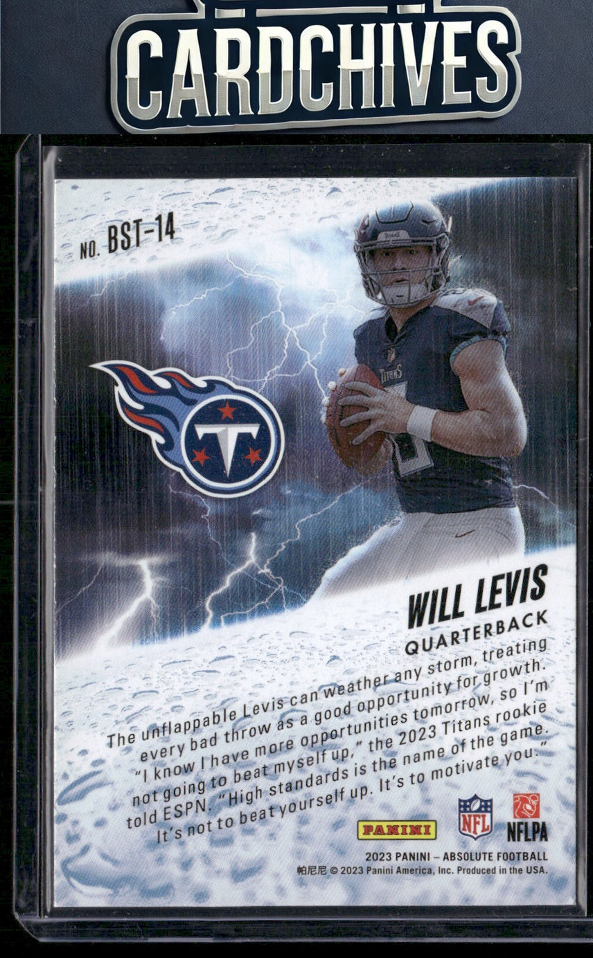 Will Levis 2023 Panini Absolute #BST-14 By Storm