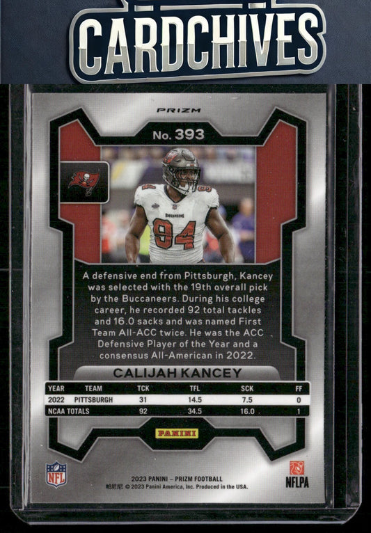 Calijah Kancey 2023 Panini Prizm #393 Green