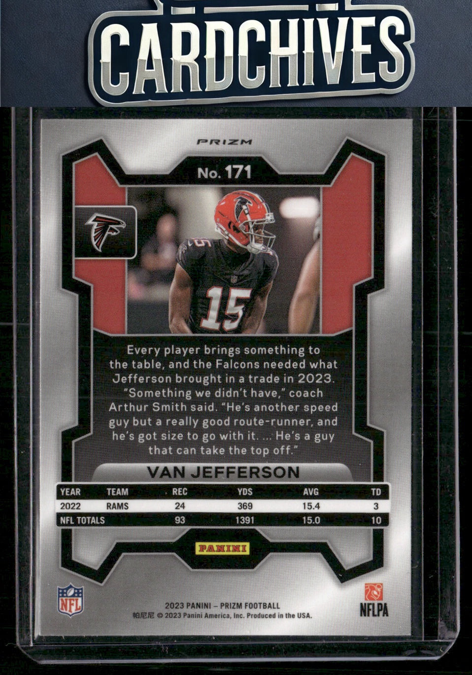 Van Jefferson 2023 Panini Prizm - Red White and Blue #171