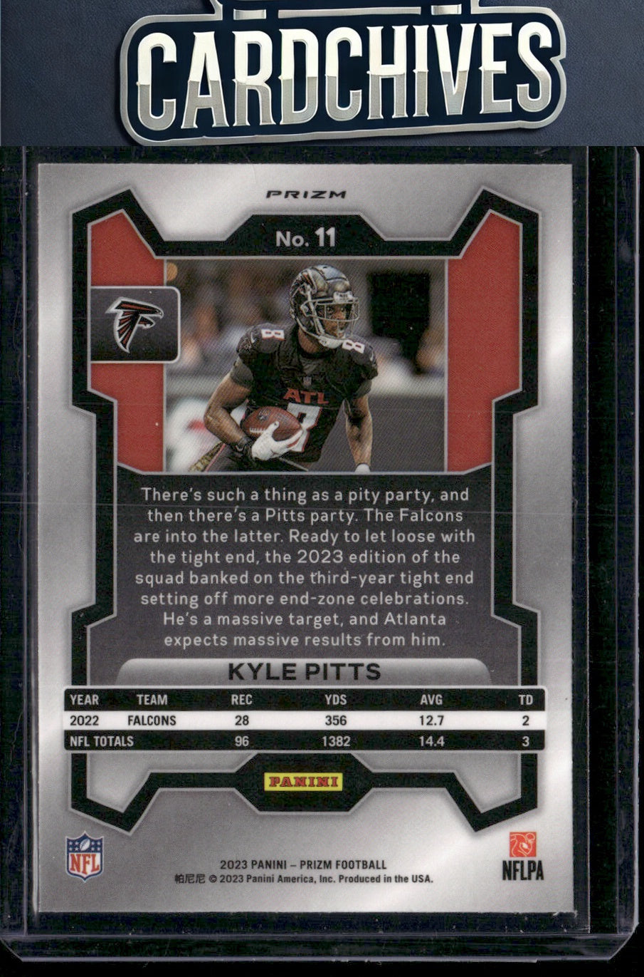 Kyle Pitts 2023 Panini Prizm - Red White and Blue #11