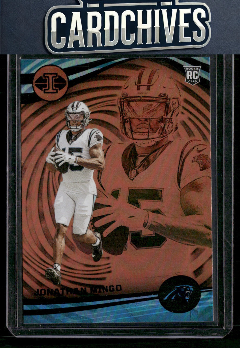 Jonathan Mingo 2023 Panini Illusions #16 Orange Trophy Collection Rookie RC