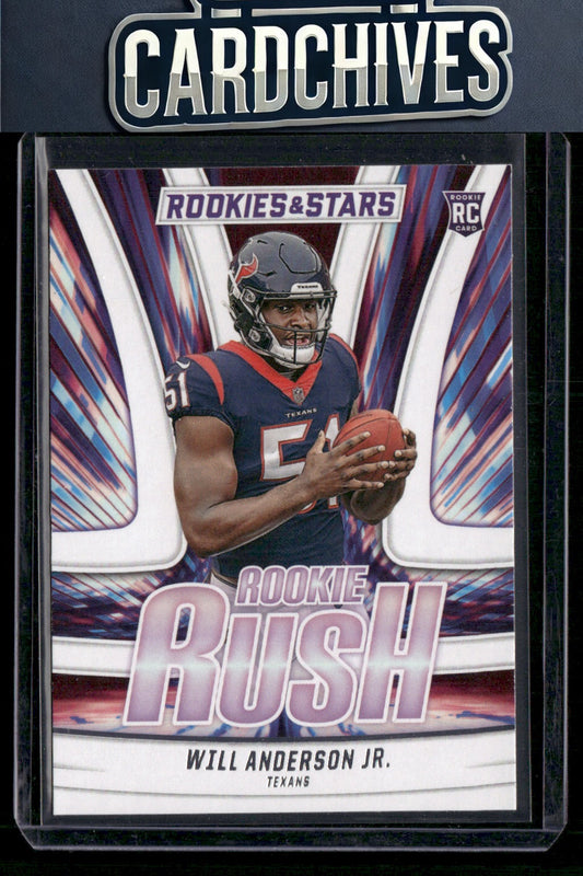 Will Anderson Jr. 2023 Panini Rookies & Stars #RR-18 Rookie Rush