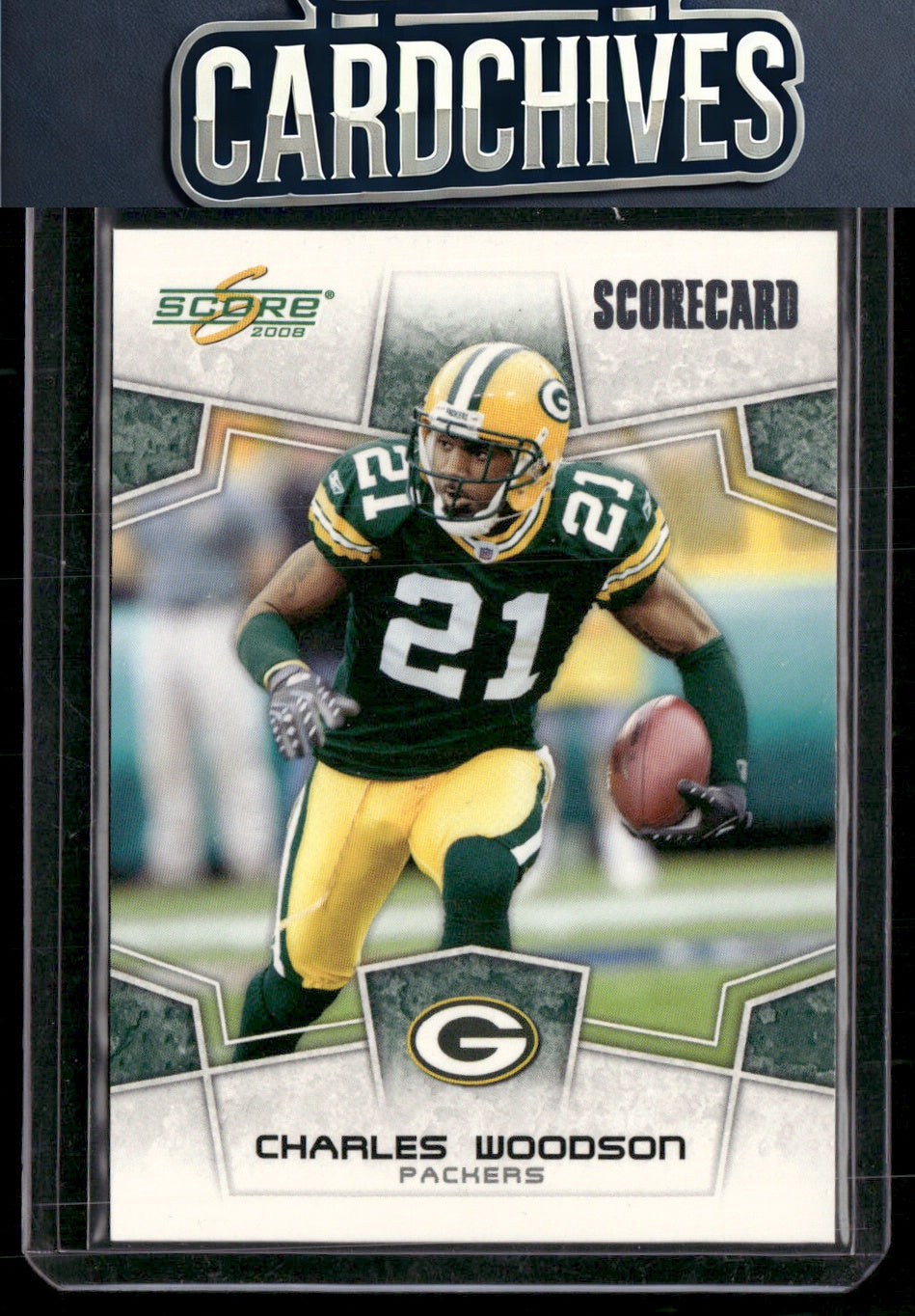 Charles Woodson 2008 Score #114 Scorecard #/649 SN