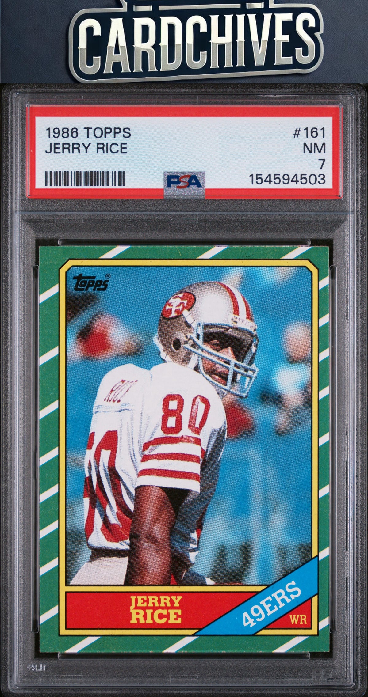 Jerry Rice 1986 Topps #161 PSA 7 NM