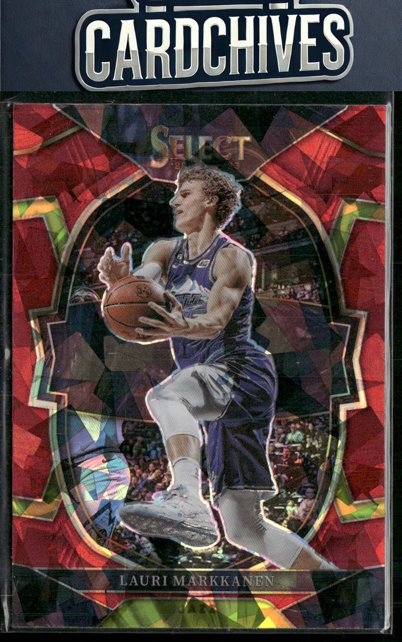 Lauri Markkanen 2022-23 Panini Select #45 Red Cracked Ice Prizms