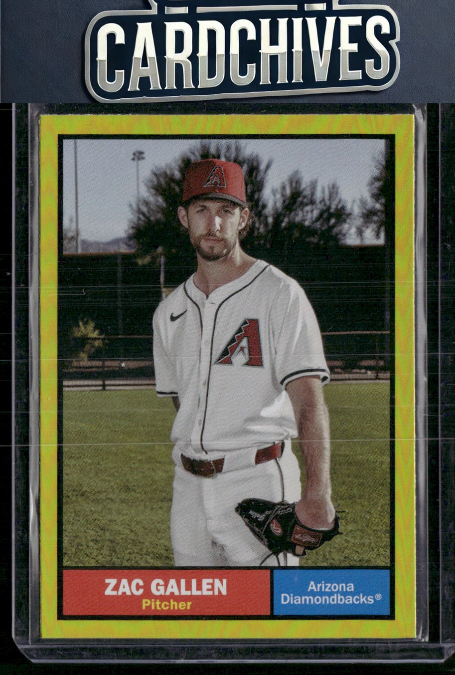 Zac Gallen 2024 Topps Archives #19 Yellow Foilboard