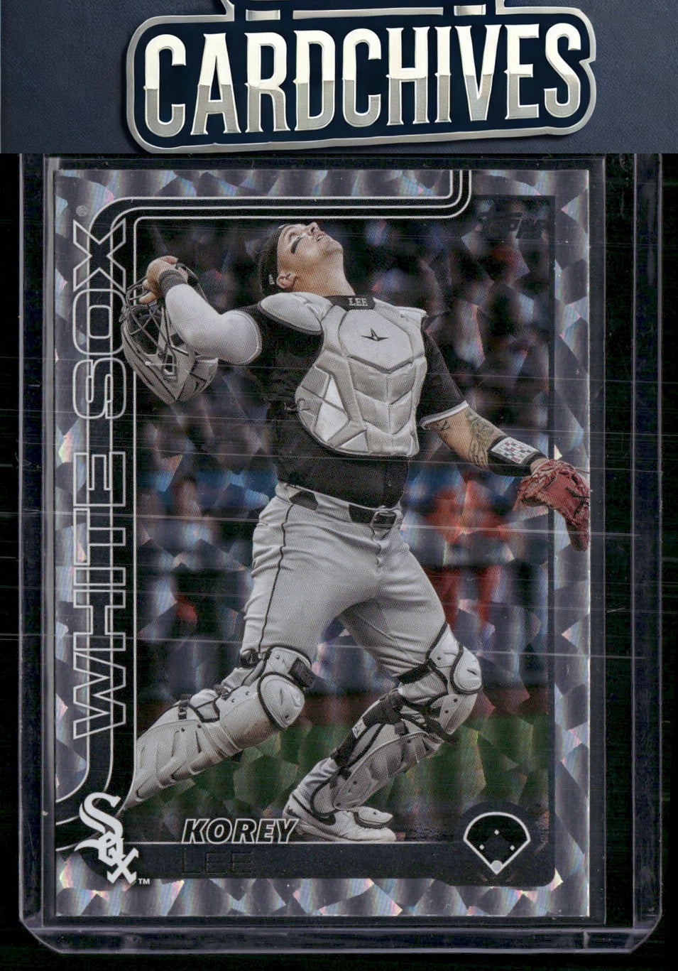Korey Lee 2025 Topps #257 Silver Crackle Foilboard