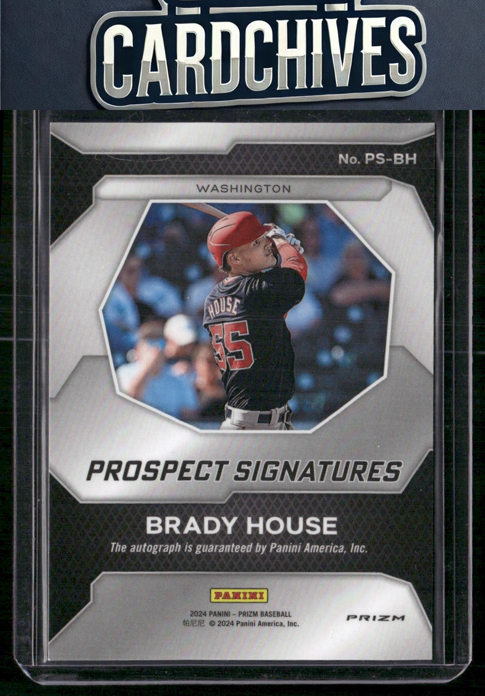 Brady House 2024 Panini Prizm #PS-BH Prospects Signatures Auto AU