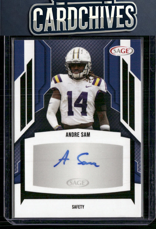 Andre Sam 2024 SAGE HIT #A-AS Autographs Silver (Low Series) Auto AU