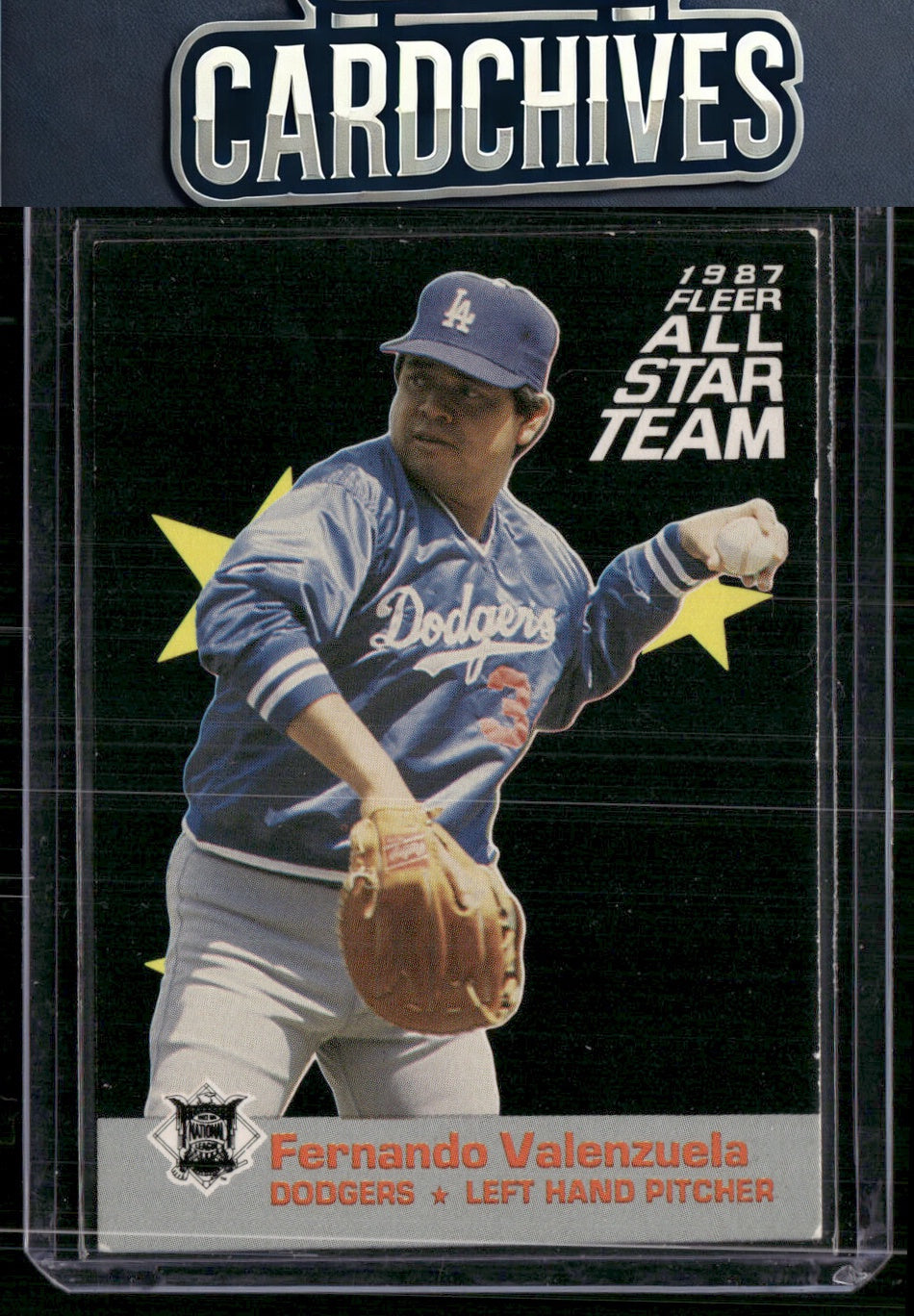 Fernando Valenzuela 1987 Fleer #10 Fleer All Star Team