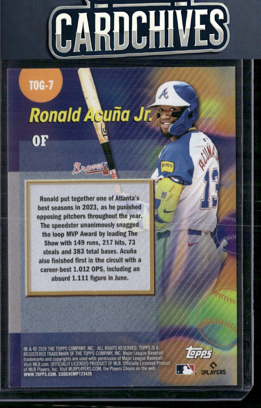 Ronald Acuña Jr. 2026 Topps #TOG-7 Titans of the Game