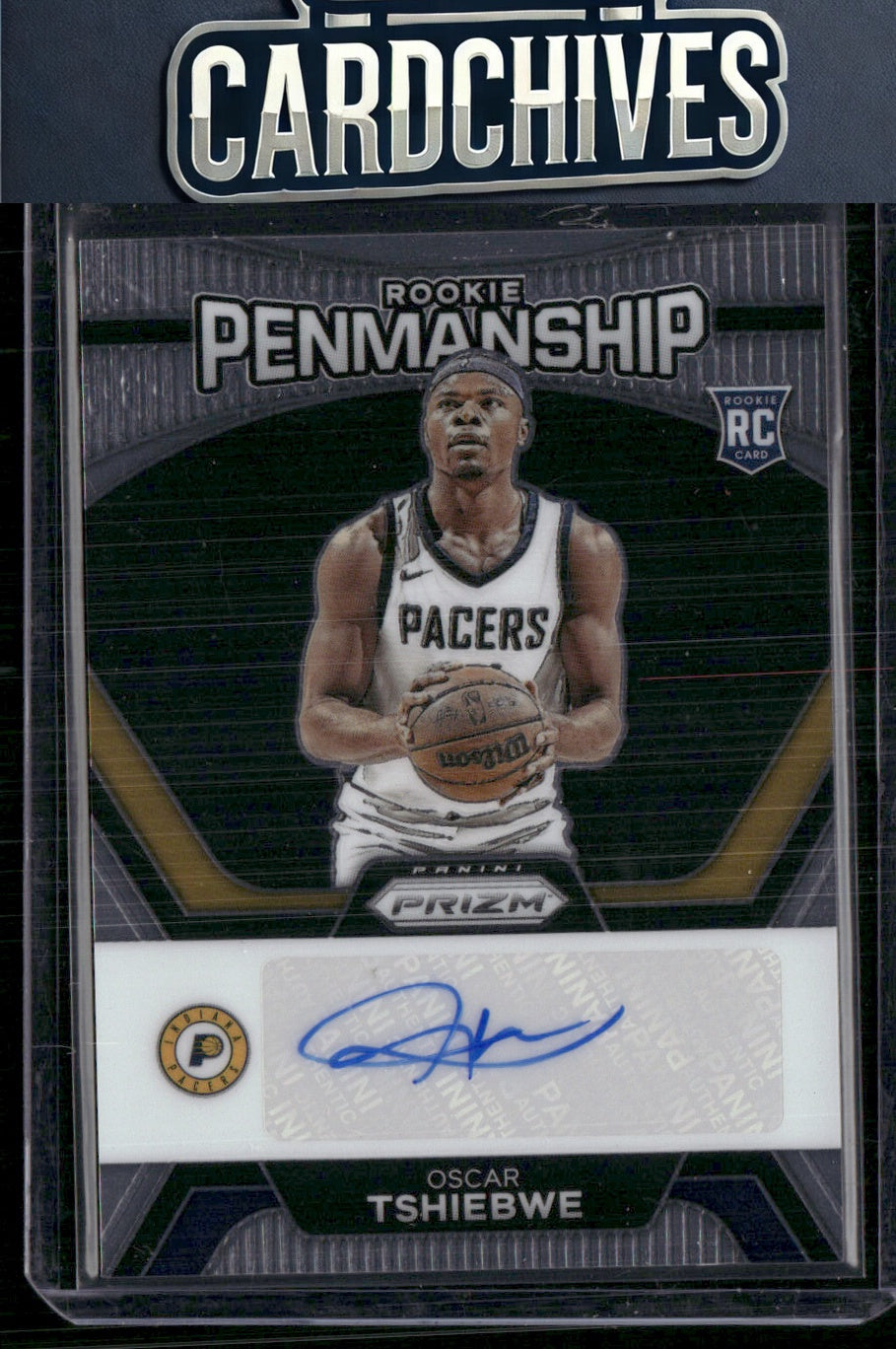 Oscar Tshiebwe 2023-24 Panini Prizm #RP-OTW Rookie Penmanship Auto AU
