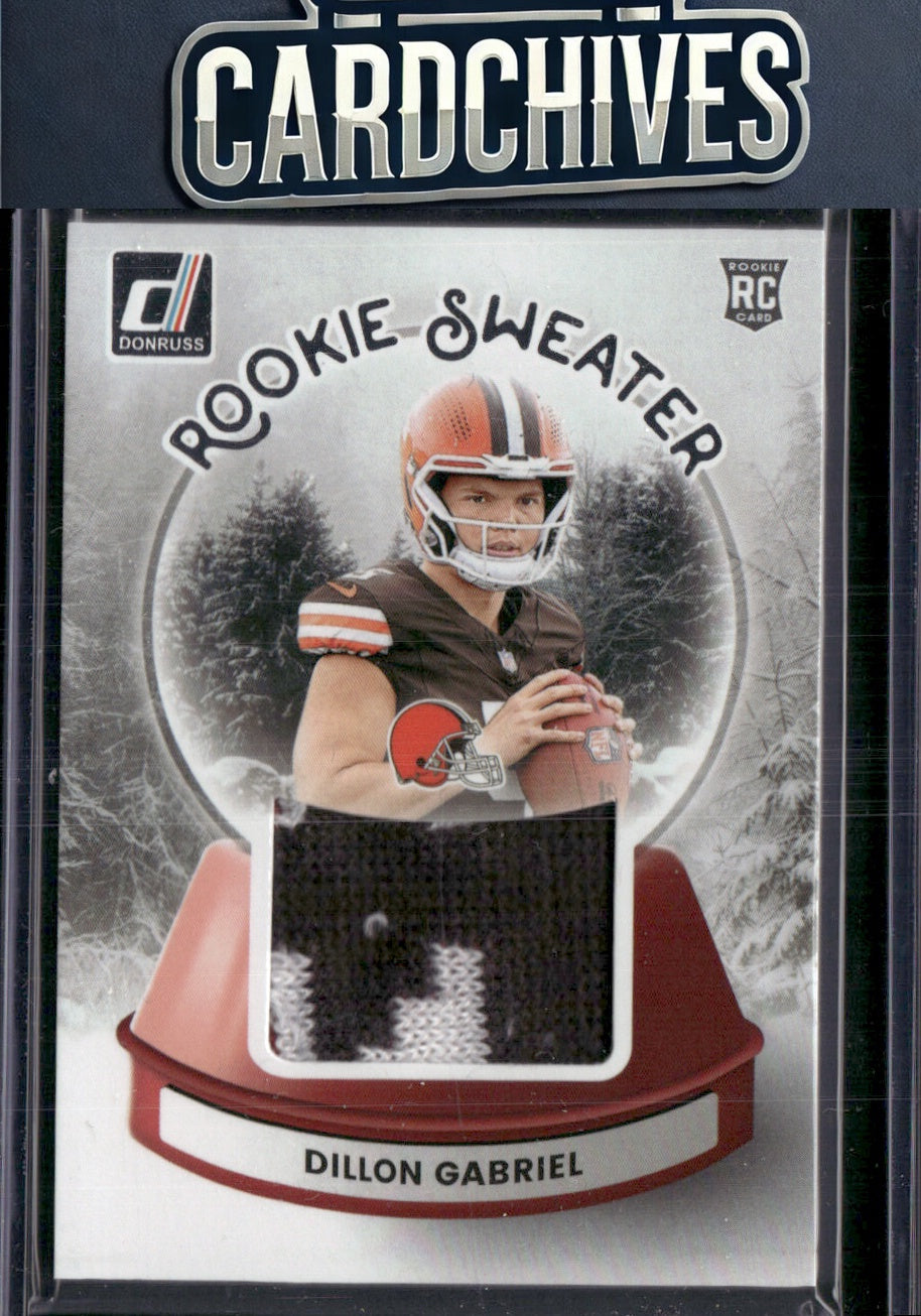 Dillon Gabriel 2025 Donruss #SWE-DGL Rookie Holiday Sweater MEM