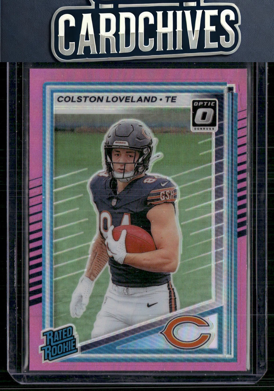 Colston Loveland 2025 Donruss #310 Optic Rated Rookies Preview Pink Rookie RC