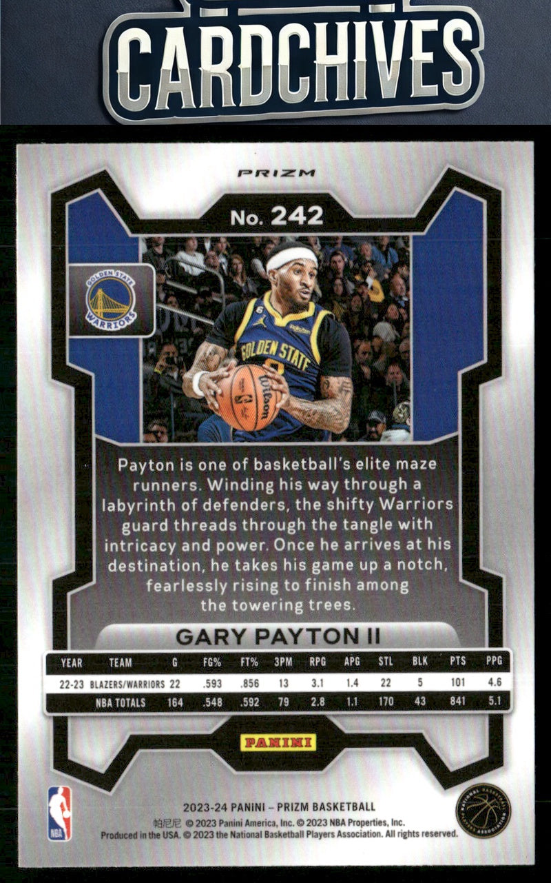 Gary Payton II 2023-24 Panini Prizm #242 Prizms Green