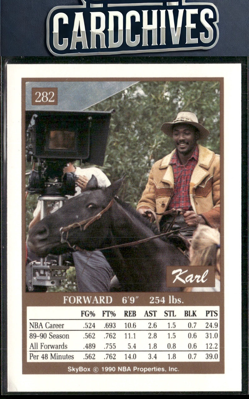 Karl Malone 1990-91 SkyBox #282