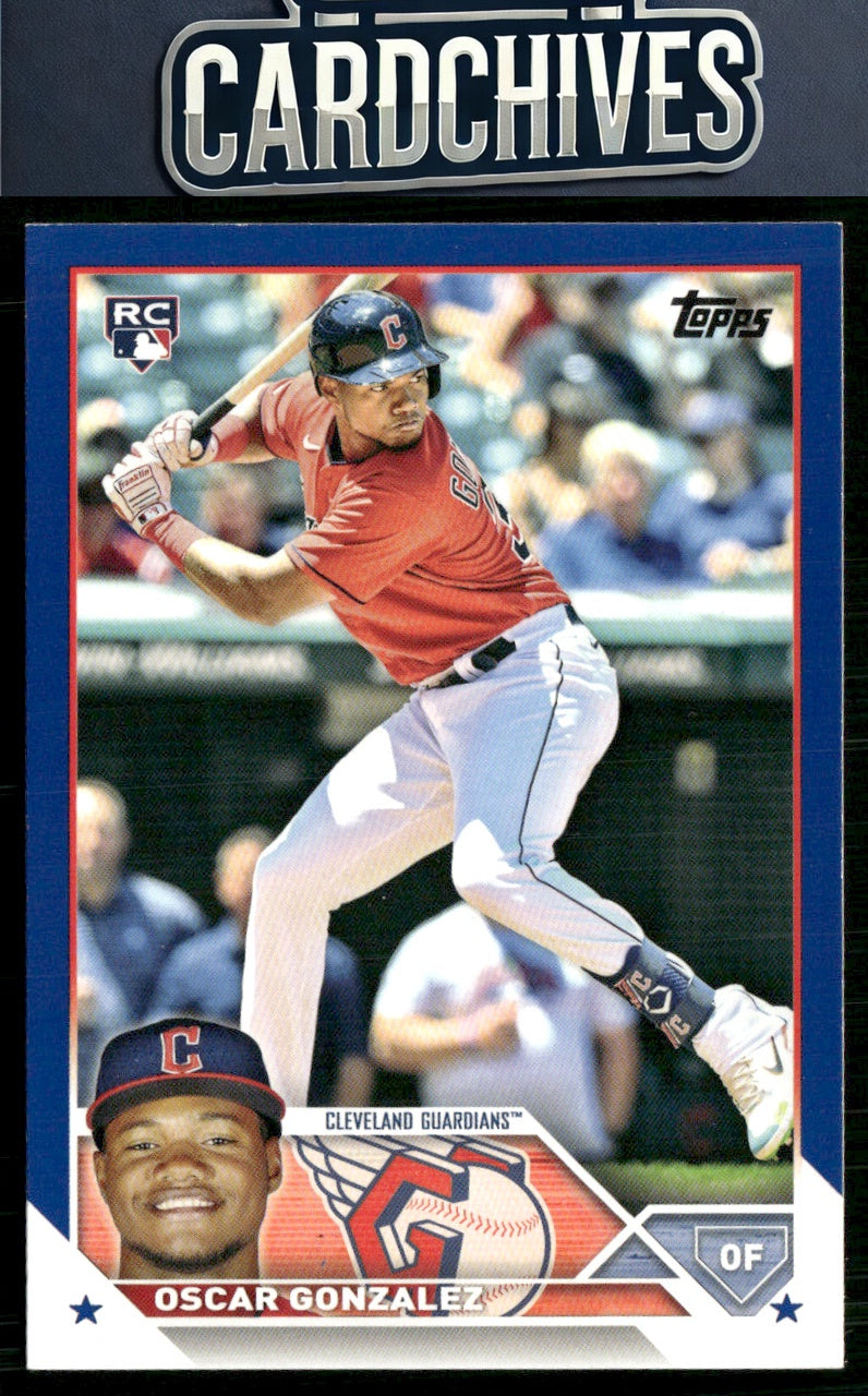 Oscar Gonzalez 2023 Topps #119 Royal Blue