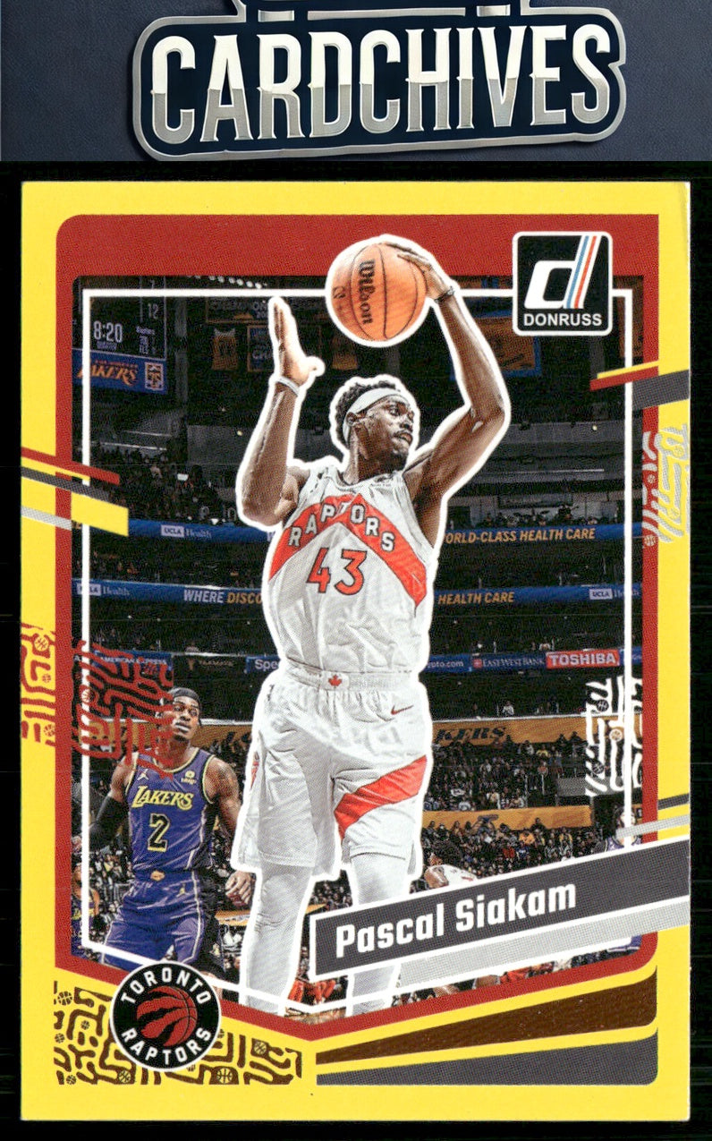 Pascal Siakam 2023-24 Donruss #132 Yellow Flood