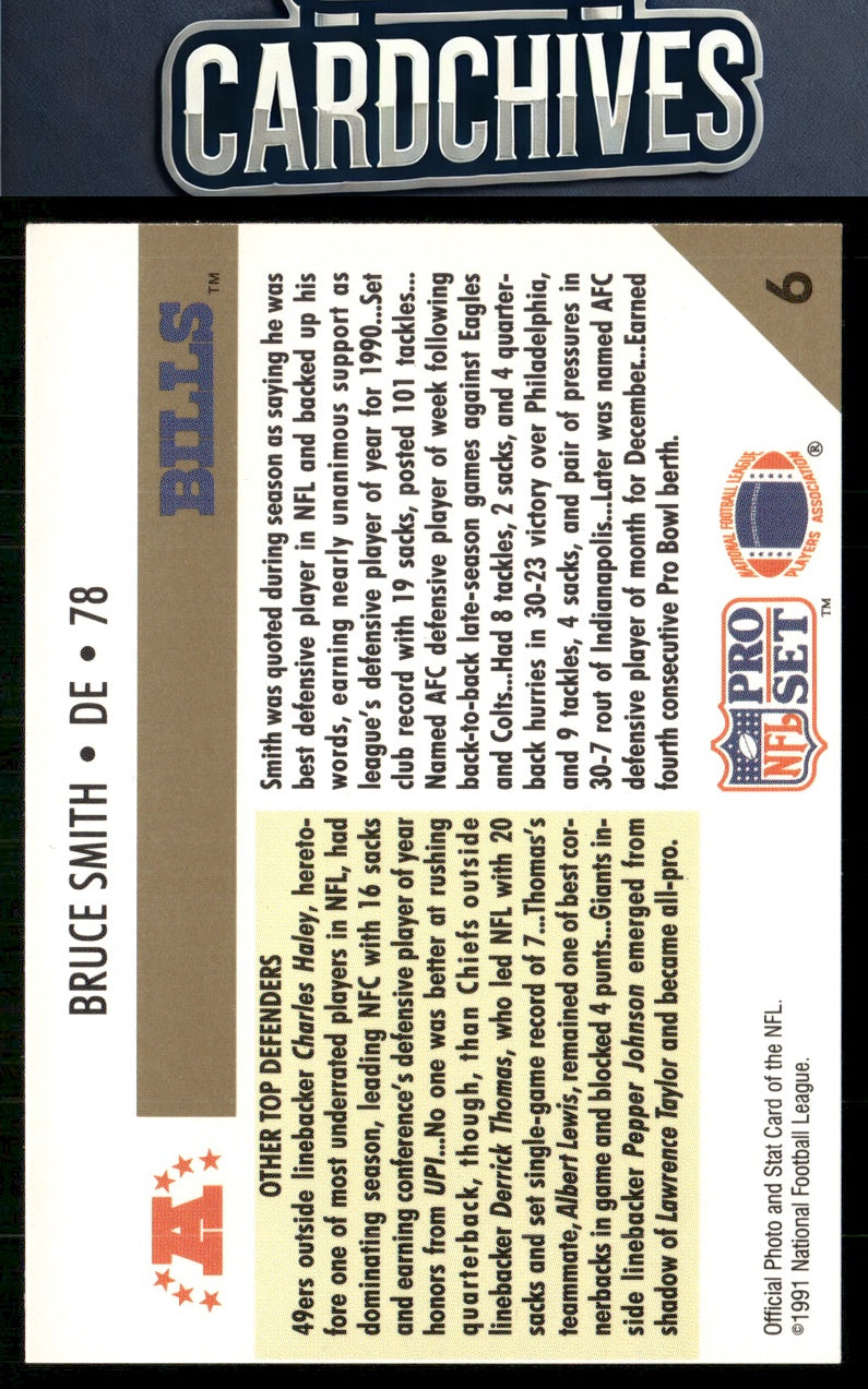 Bruce Smith 1991 Pro Set #6