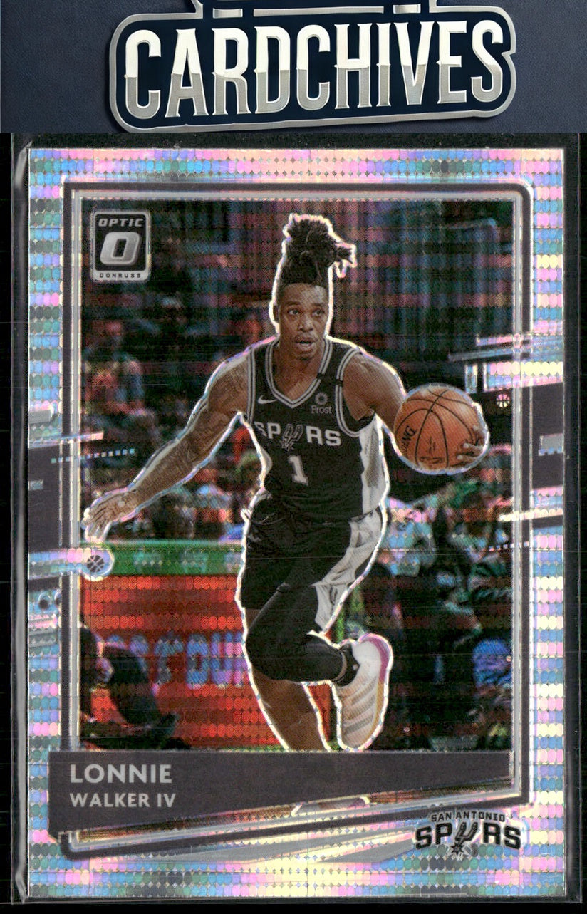 Lonnie Walker IV 2020-21 Donruss Optic #83 Silver Pulsar