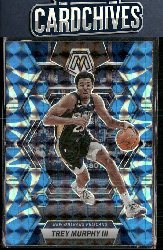 Trey Murphy III 2022-23 Panini Mosaic #178 Reactive Blue