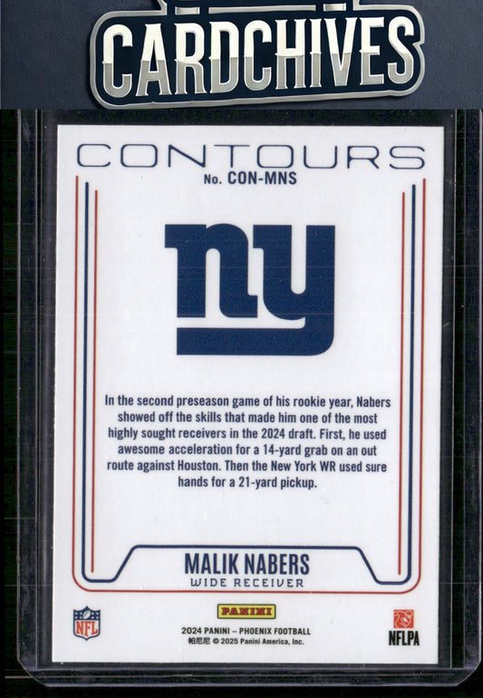 Malik Nabers 2024 Panini Phoenix #CON-MNS Contours