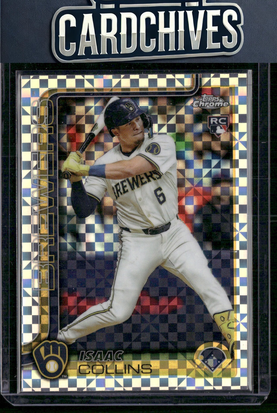 Isaac Collins 2025 Topps Chrome #92 X-Fractors Rookie RC
