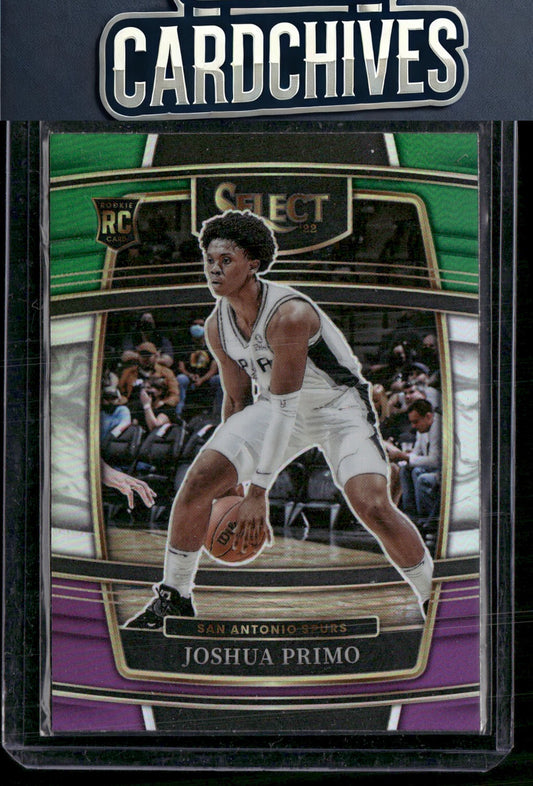Joshua Primo 2021-22 Panini Select #68 Green White Purple Prizms Rookie RC