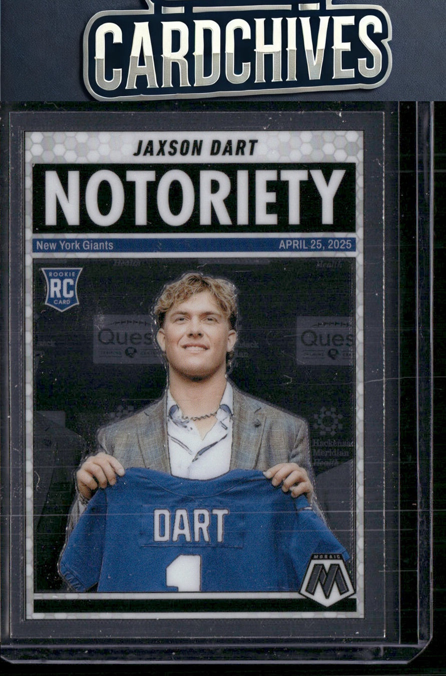 Jaxson Dart 2025 Panini Mosaic #11 Notoriety