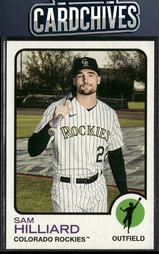 Sam Hilliard 2022 Topps Heritage #456
