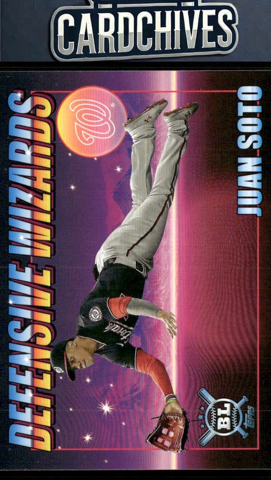 Juan Soto 2021 Topps Big League #DW-14 Defensive Wizards