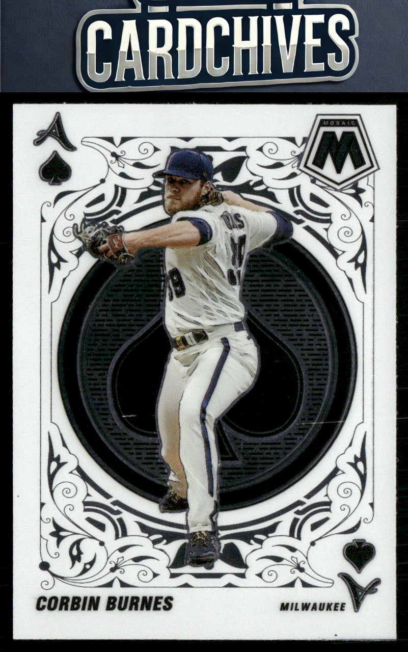 Corbin Burnes 2022 Panini Mosaic #A-11 Aces