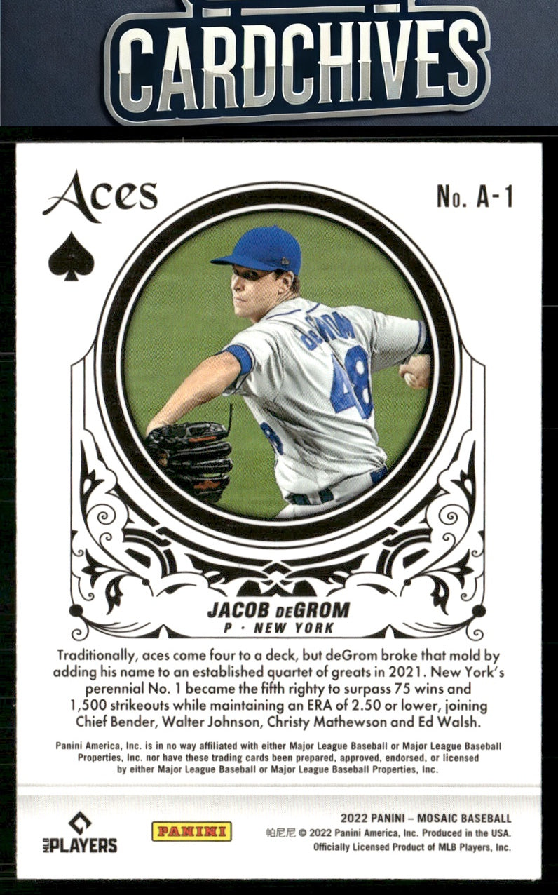 Jacob deGrom 2022 Panini Mosaic #A-1 Aces