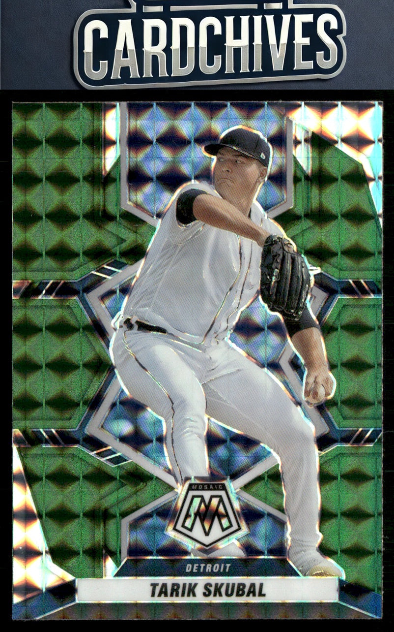 Tarik Skubal 2022 Panini Mosaic #42 Green Mosaic