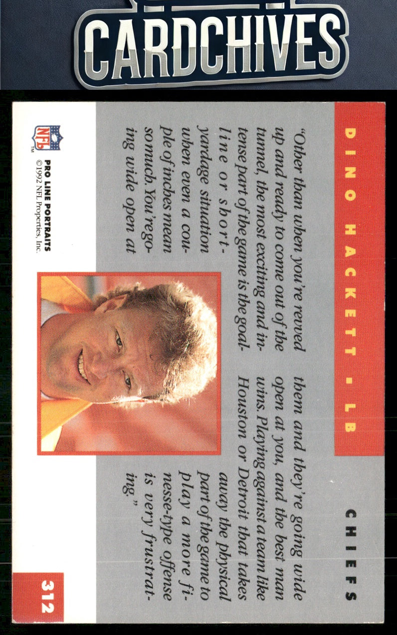 Dino Hackett 1992 Pro Line Portraits #312