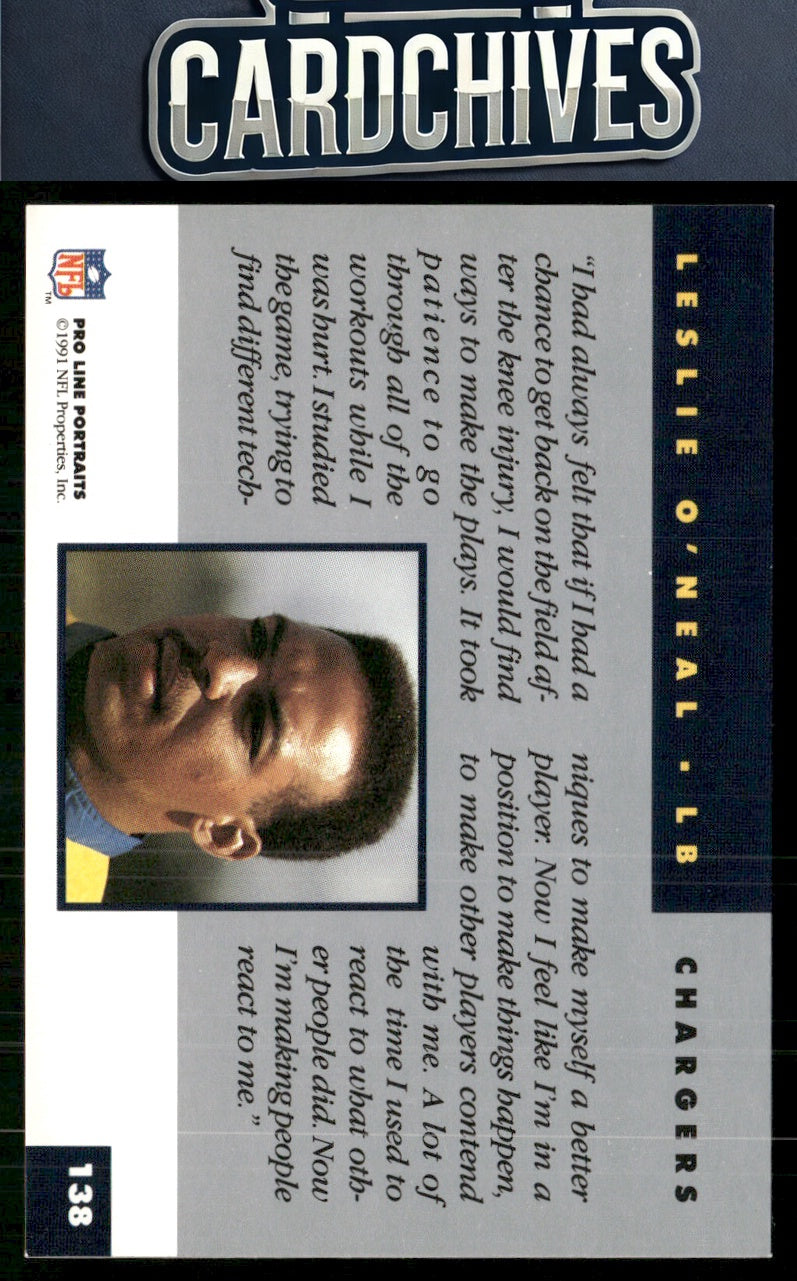 Leslie O'Neal 1991 Pro Line Portraits #138