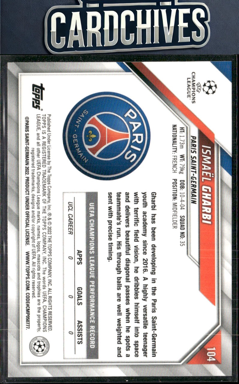 Ismaël Gharbi 2021-22 Topps UEFA Champions League #104 Rookie