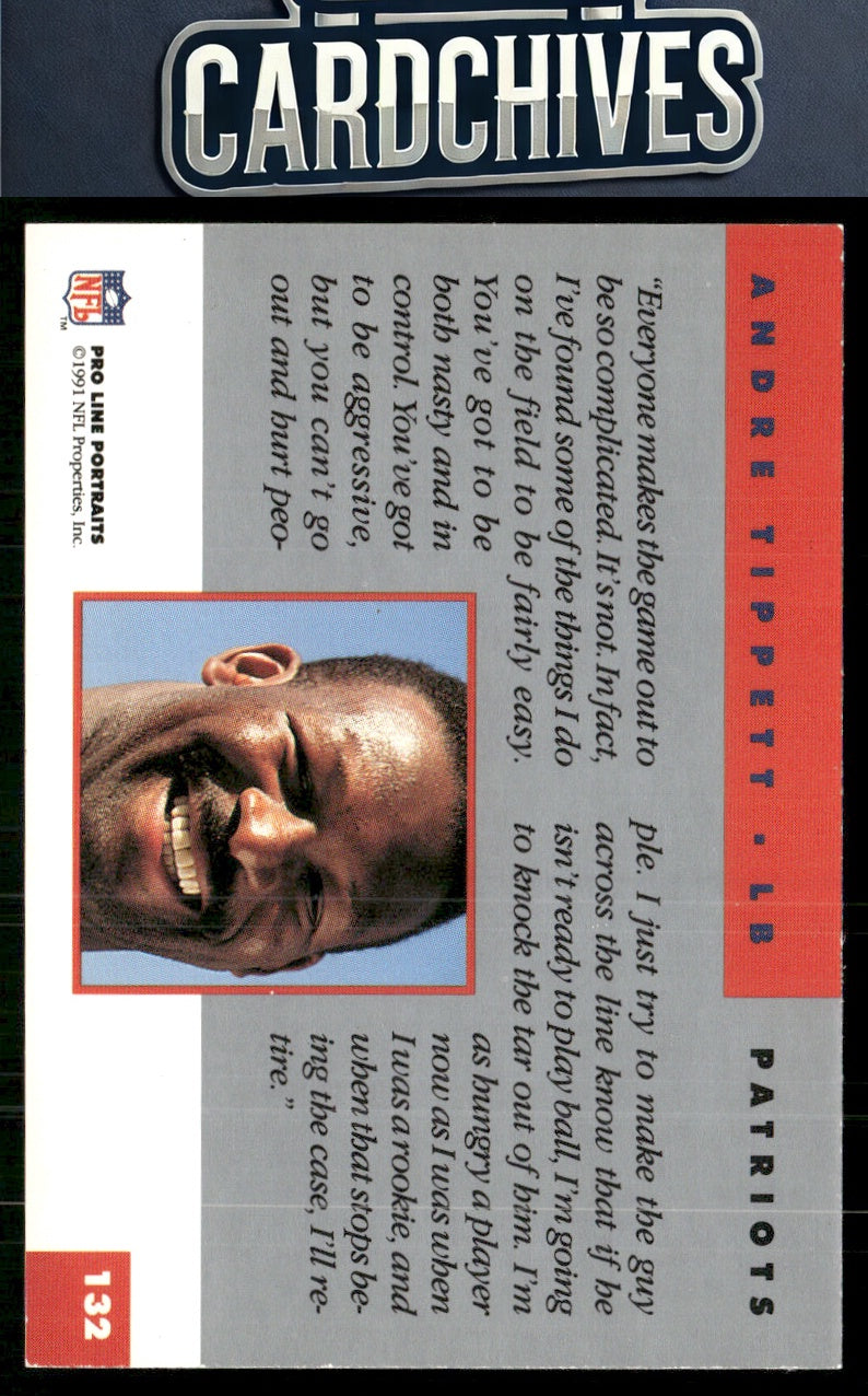 Andre Tippett 1991 Pro Line Portraits #132