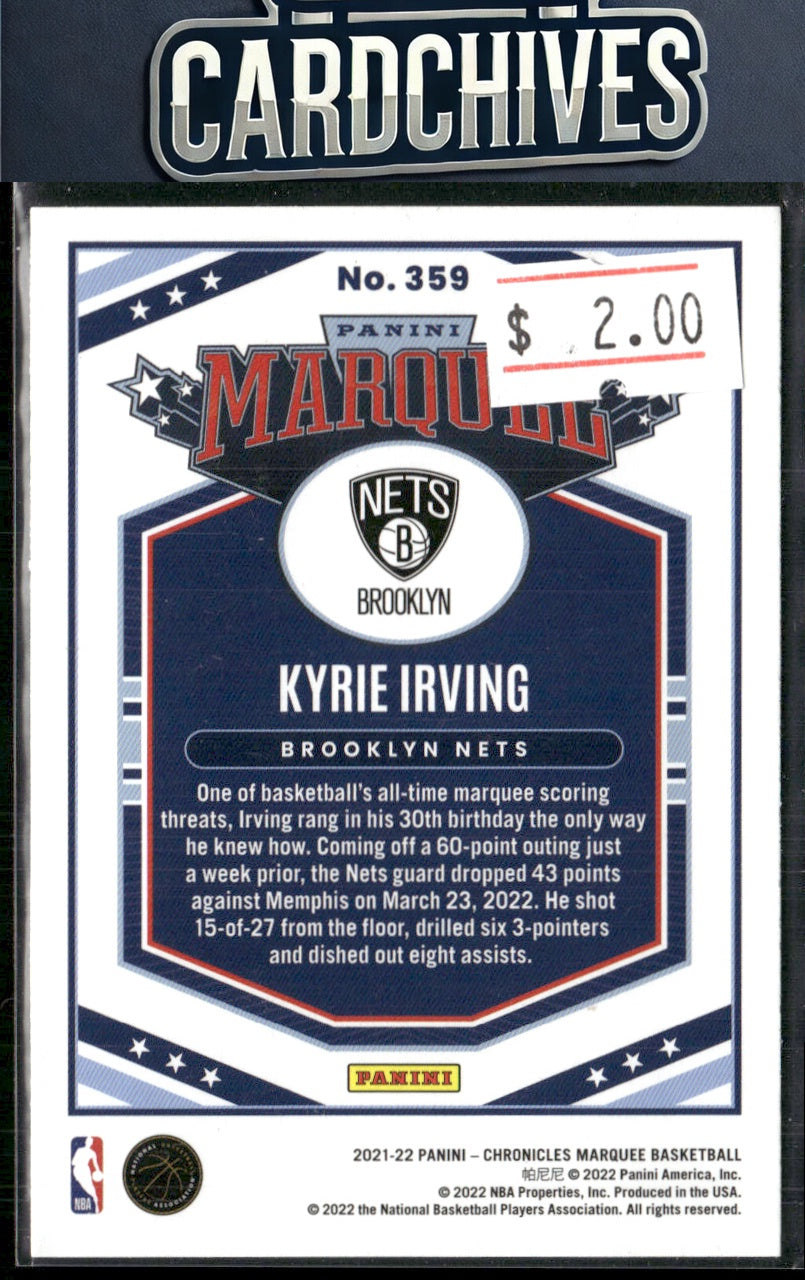 Kyrie Irving 2021-22 Panini Chronicles #359