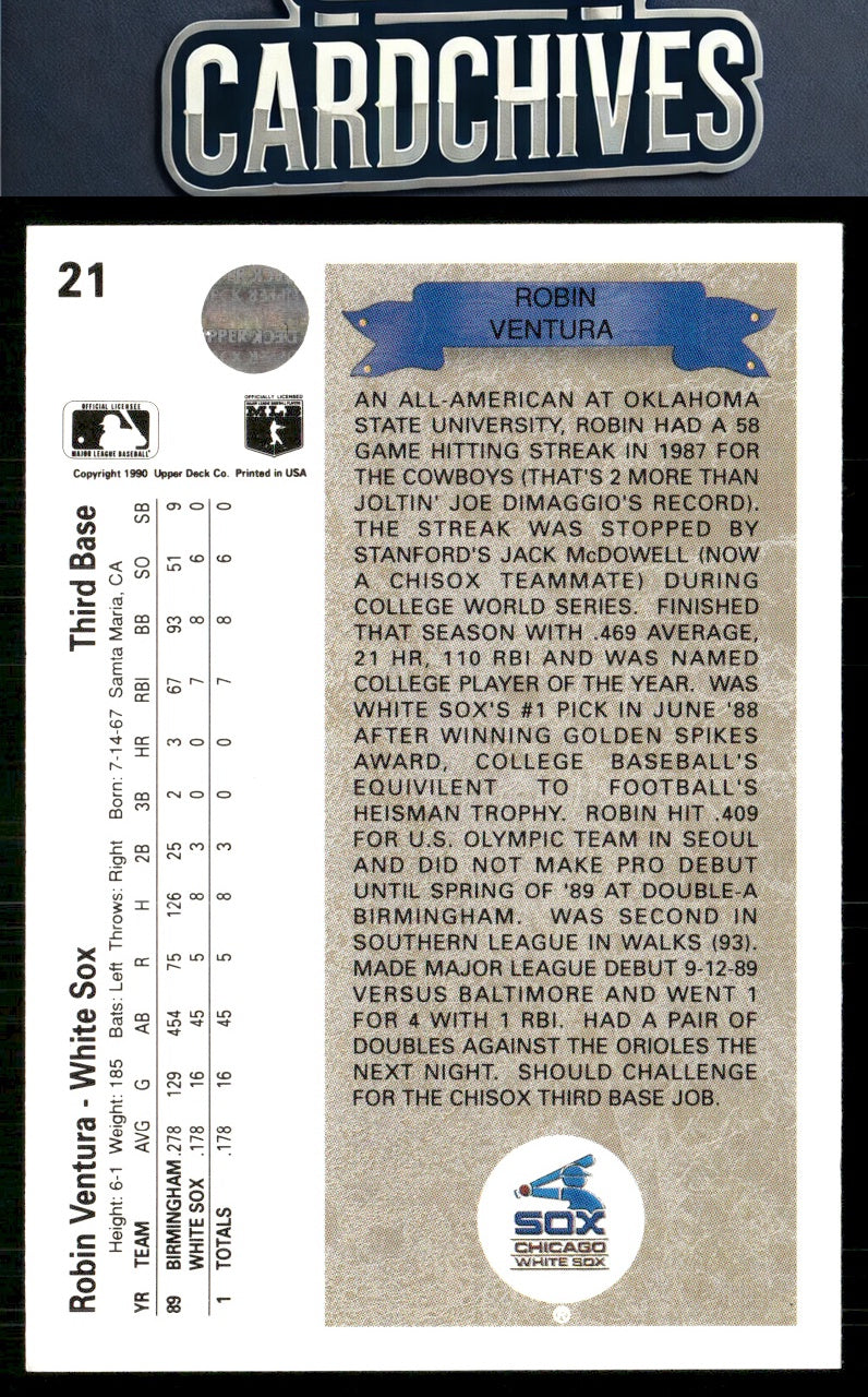 Robin Ventura 1990 Upper Deck #21