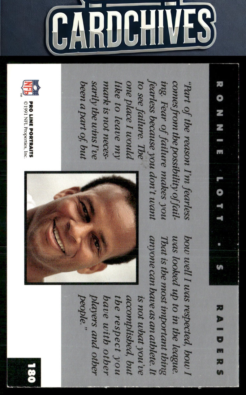 Ronnie Lott 1991 Pro Line Portraits #180