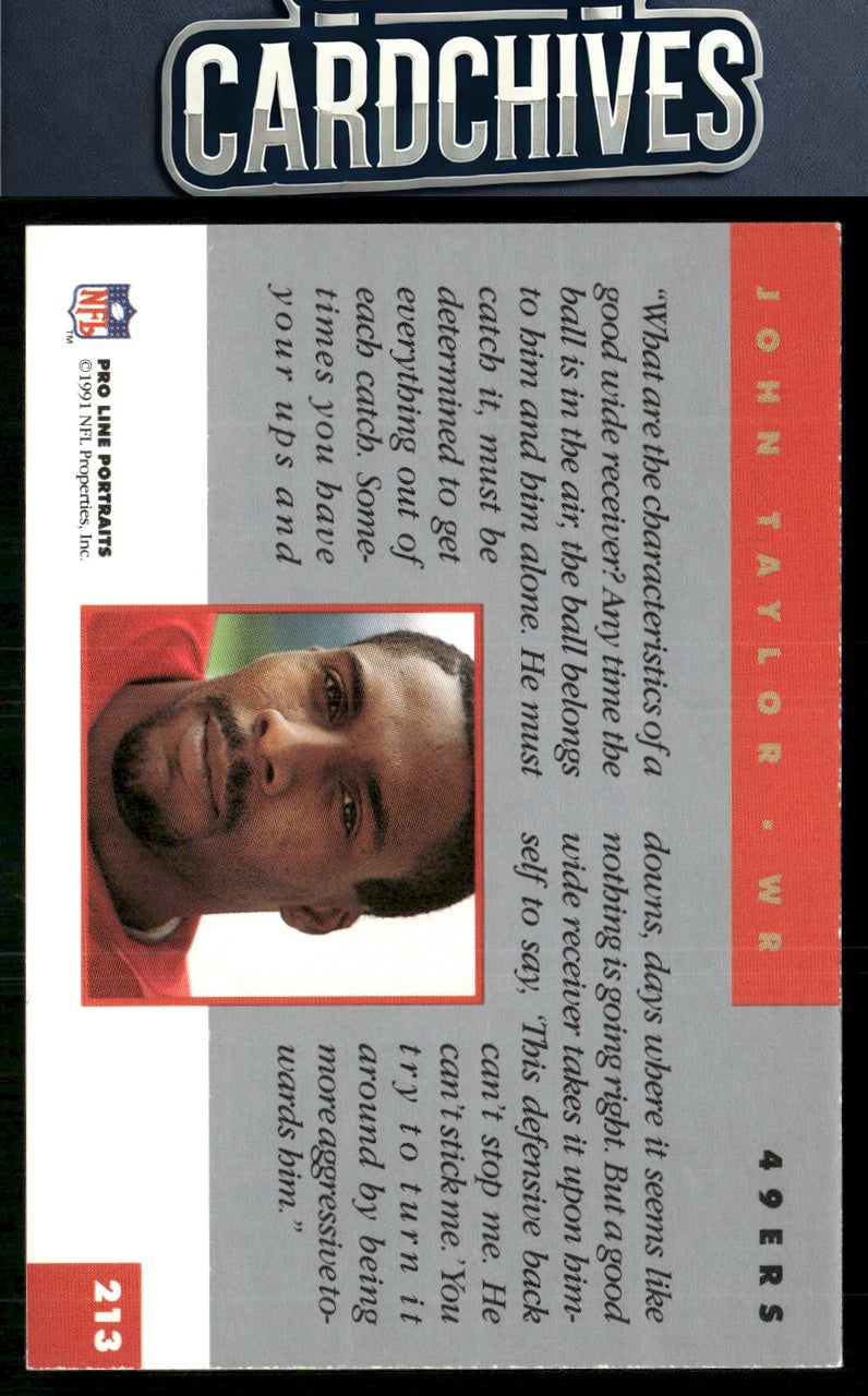 John Taylor 1991 Pro Line Portraits #213